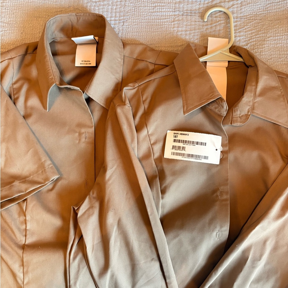 Classic Button-Up Shirt Jacket in Taupe